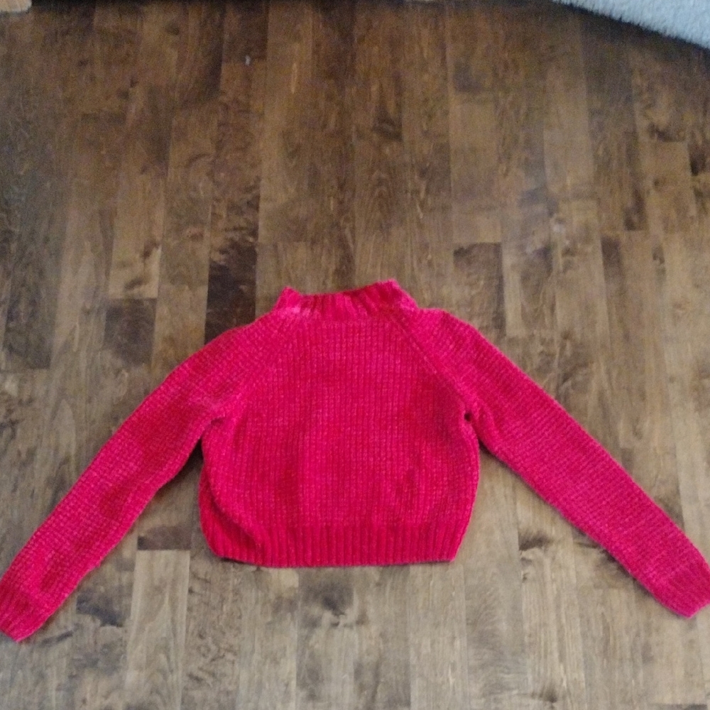 Divided Vibrant Red Turtleneck Sweater